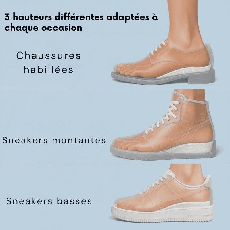 Semelles orthopédiques pour augmenter la taille – Yveria 3.0