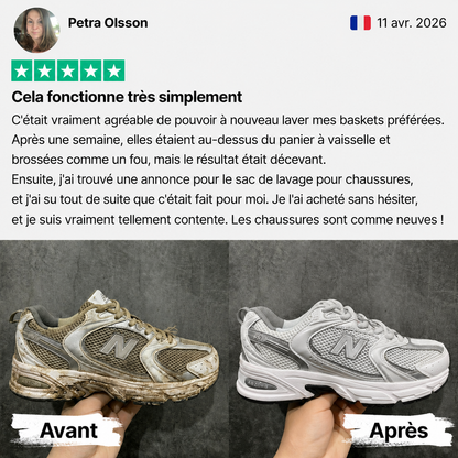 Yveria — Des chaussures propres et sans odeur en 30 minutes chrono