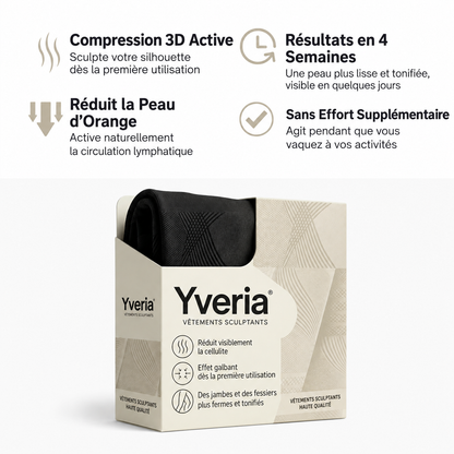 Yveria – Legging Anti-Cellulite 3D, Résultats Visibles Dès le Premier Port
