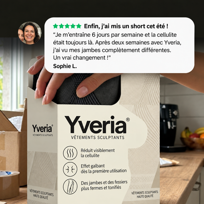 Yveria – Legging Anti-Cellulite 3D, Résultats Visibles Dès le Premier Port