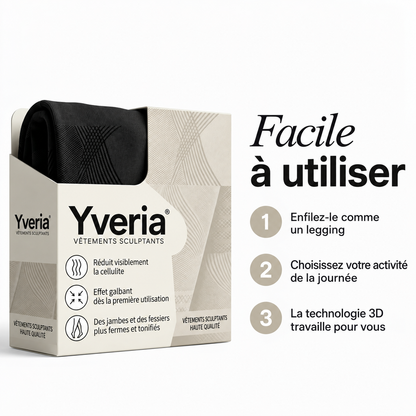Yveria – Legging Anti-Cellulite 3D, Résultats Visibles Dès le Premier Port