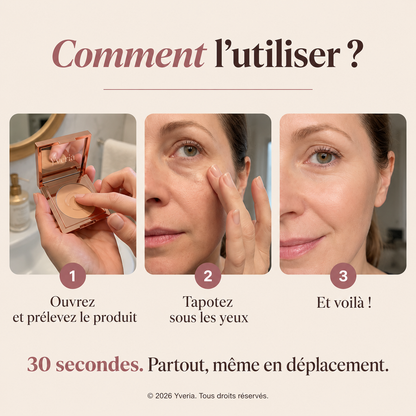 Yveria – Correcteur Anti-Cernes, l'Air Reposé Sans Effet Maquillage