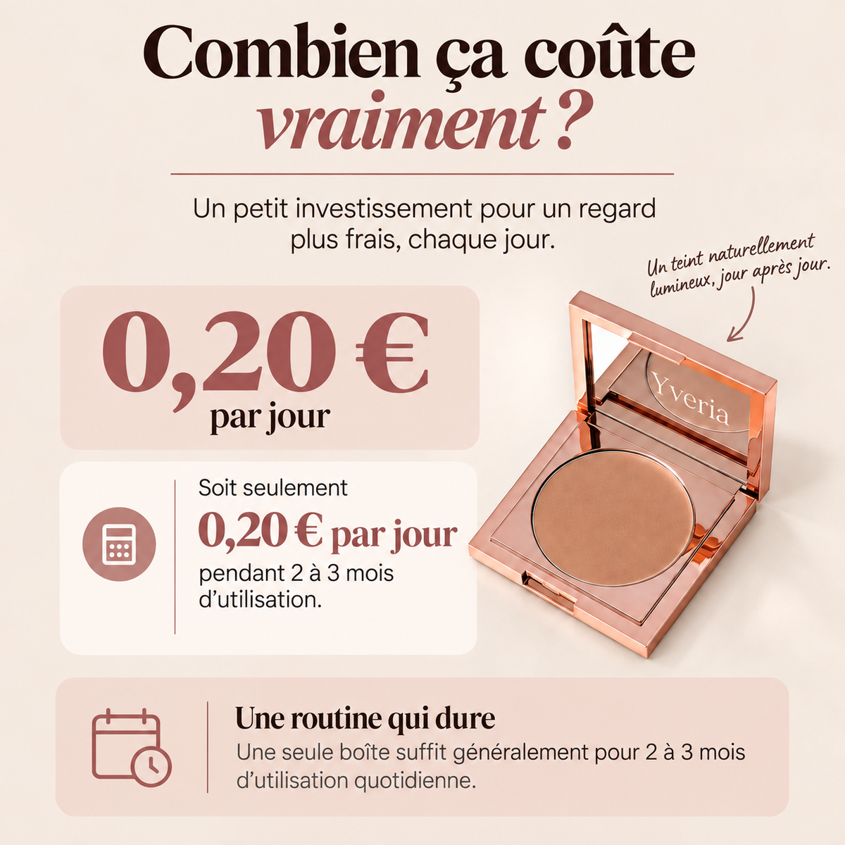 Yveria – Correcteur Anti-Cernes, l'Air Reposé Sans Effet Maquillage
