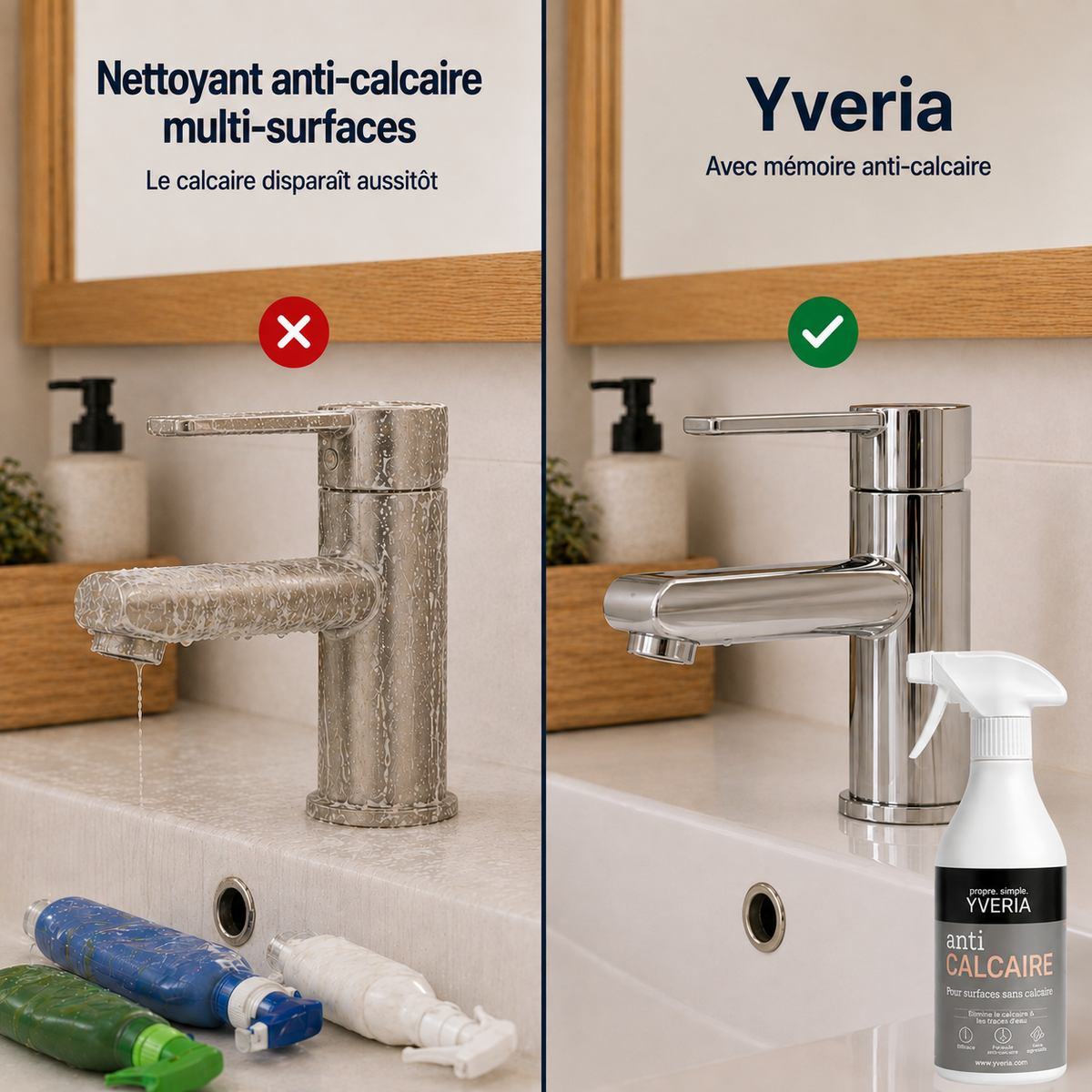 Yveria – Anti-Calcaire Longue Durée, Résultat en 2 Minutes