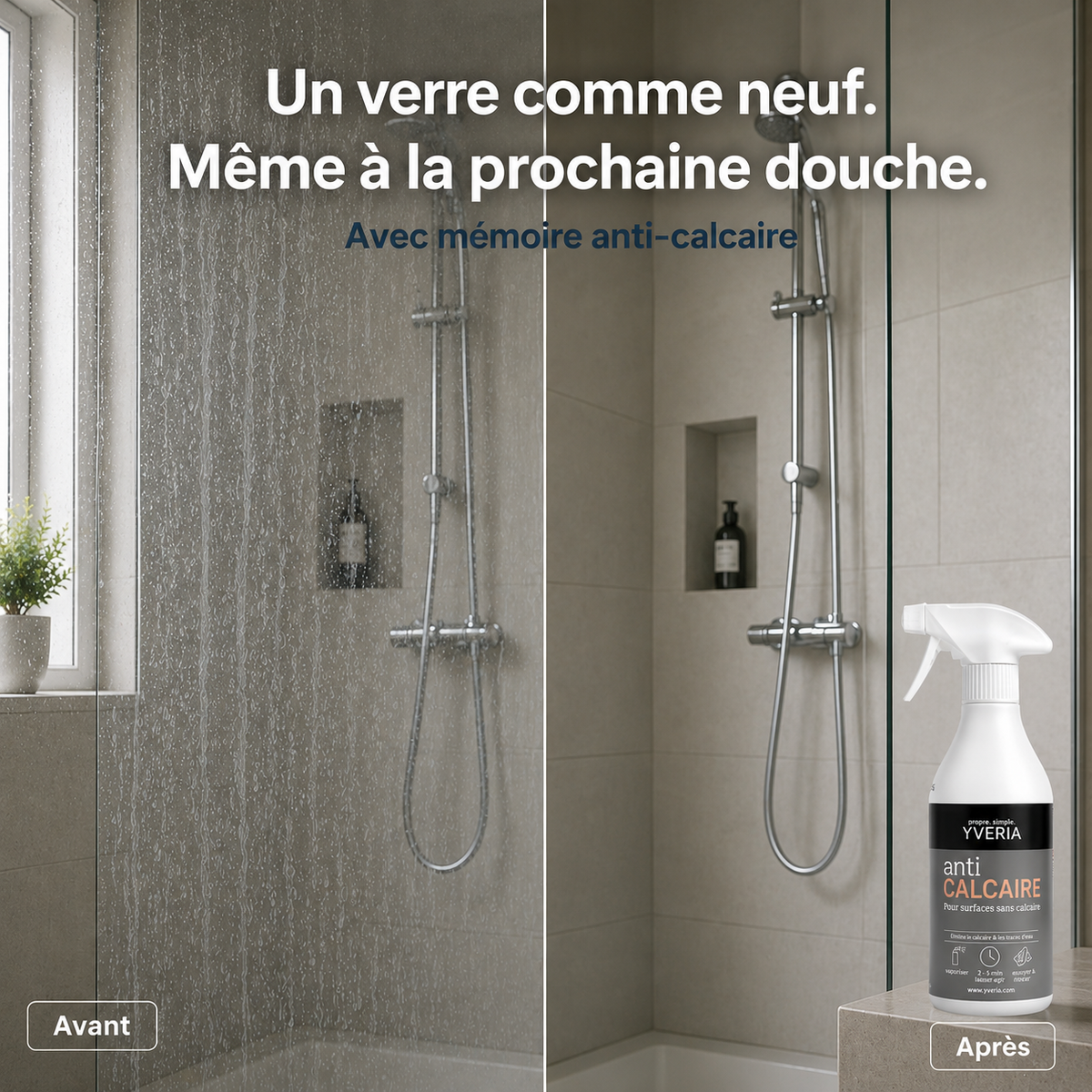 Yveria – Anti-Calcaire Longue Durée, Résultat en 2 Minutes
