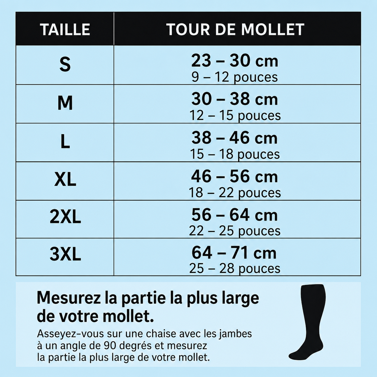 Yveria – Chaussettes de Compression, Fini les Jambes Lourdes