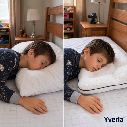 Yveria – Oreiller Orthopédique Enfant, Fini les Nuits Difficiles