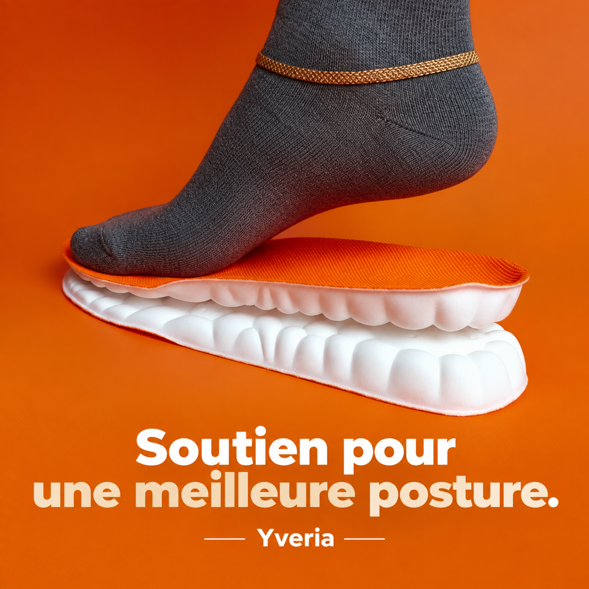 Yveria – Semelles Orthopédiques Massantes, Fini la Douleur aux Pieds