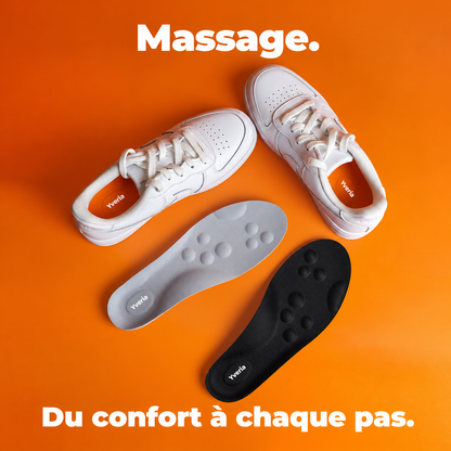 Yveria – Semelles Orthopédiques Massantes, Fini la Douleur aux Pieds