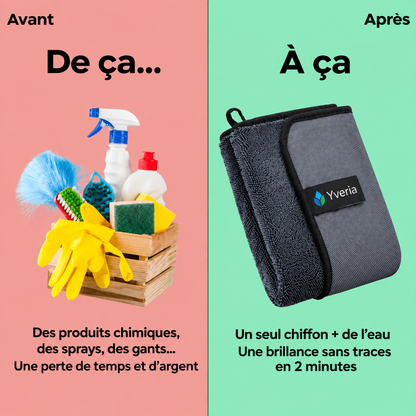 Yveria – Chiffon XXL Anti-Calcaire, La Magie du Nettoyage