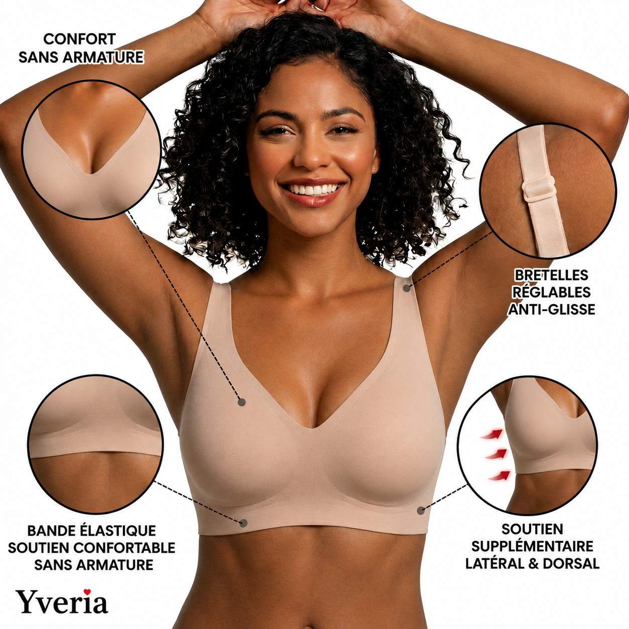 Yveria – Soutien-gorge Sans Armatures | Confort invisible au quotidien