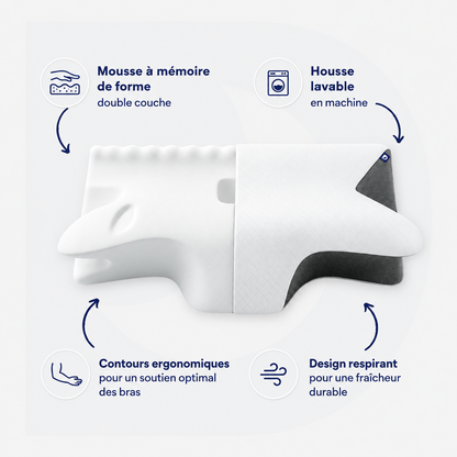 Yveria – Oreiller cervical anti-douleurs & sommeil réparateur