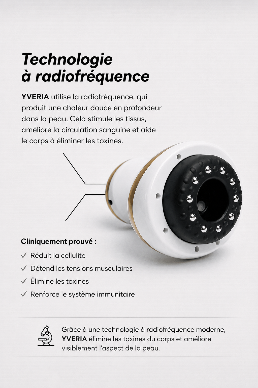 Yveria — Masseur Anti-Cellulite pour une Peau Lisse et Ferme en 14 Jours