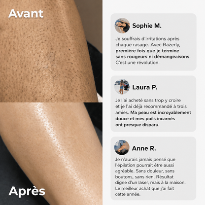 Yveria — Le Rasoir 2 en 1 Sans Coupures ni Irritations