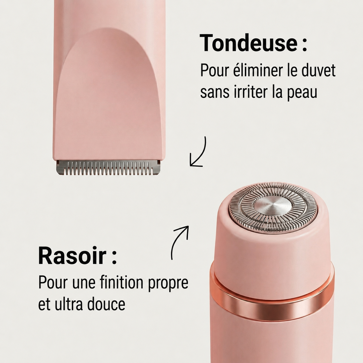 Yveria — Le Rasoir 2 en 1 Sans Coupures ni Irritations