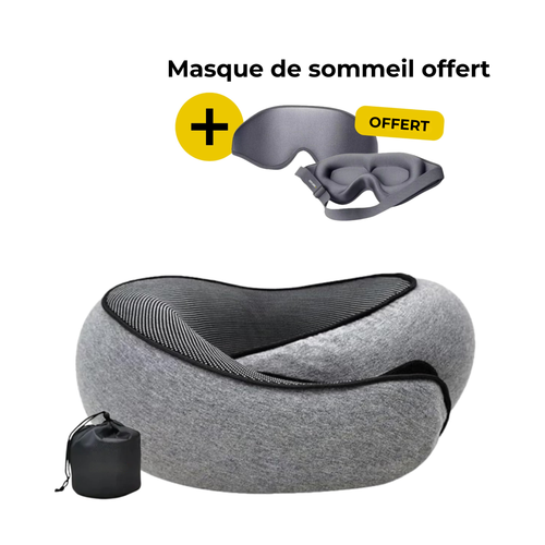 Yveria — Coussin de voyage 360° pour dormir sans douleurs aux cervicales